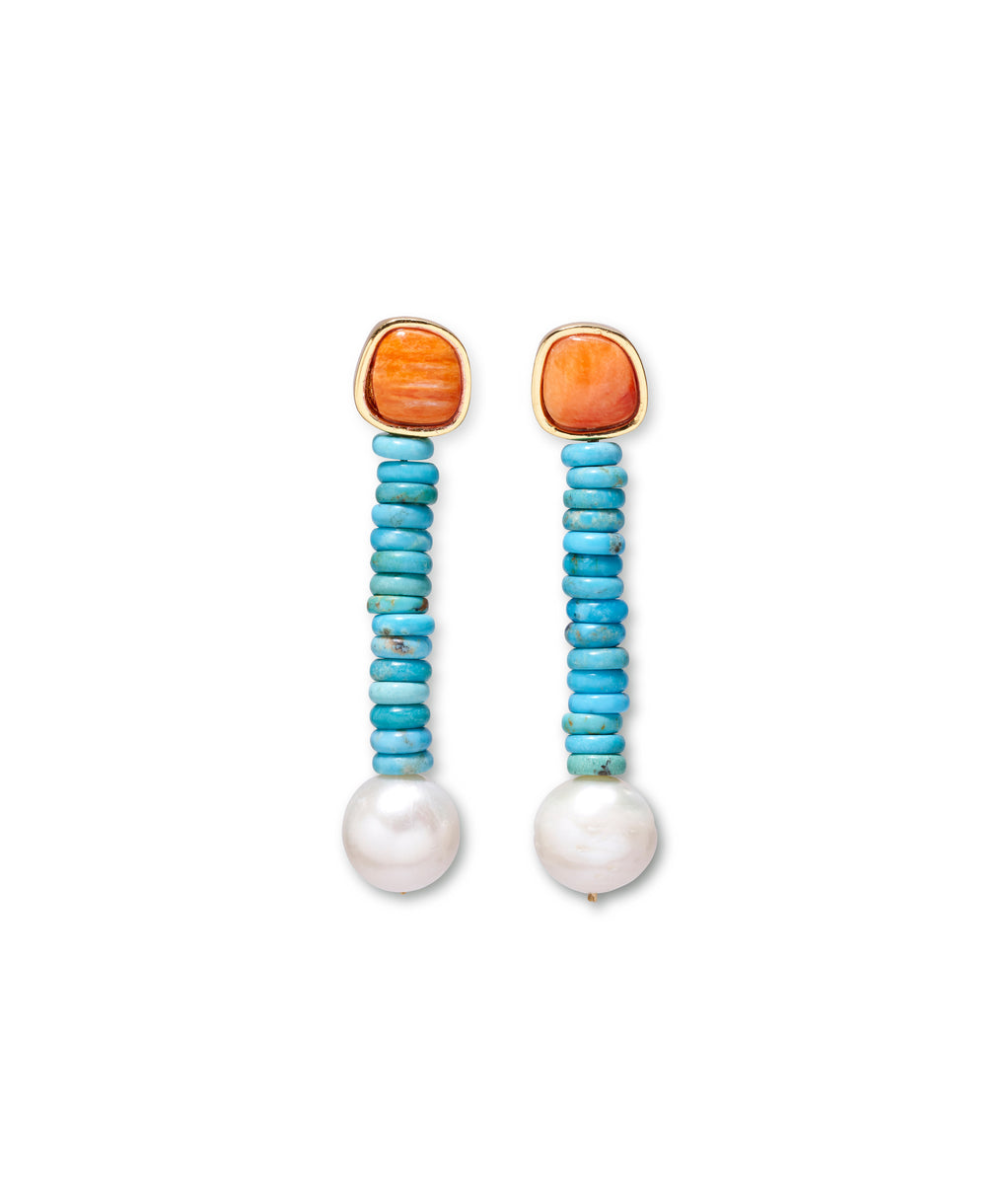 Algarve Earrings in Turquoise