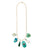 Mother-of-Pearl & Emerald 14k Gold Necklace Charm