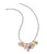 Tiny Beaded 14k Gold Necklace in Tanzanite with assorted charms