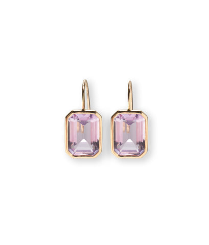 Aria Earrings in Pink Amethyst