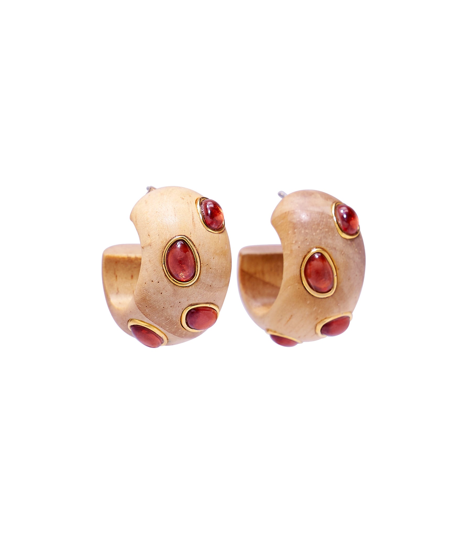 Acacia Earrings in Pink Rhodolite | Lizzie Fortunato | Lizzie Fortunato