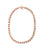 Moritz Necklace. Single strand of alternating blue opal and brown jasper beads with gold-plated brass toggle closure.