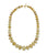 Large Graduated Yellow Sapphire & 14k Gold Necklace. Faceted yellow sapphire bead strand with gold toggle closure.