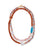 Cabana Necklace in Savannah. Necklace looped around twice with pink and honey brown glass, semiprecious beads and pearls