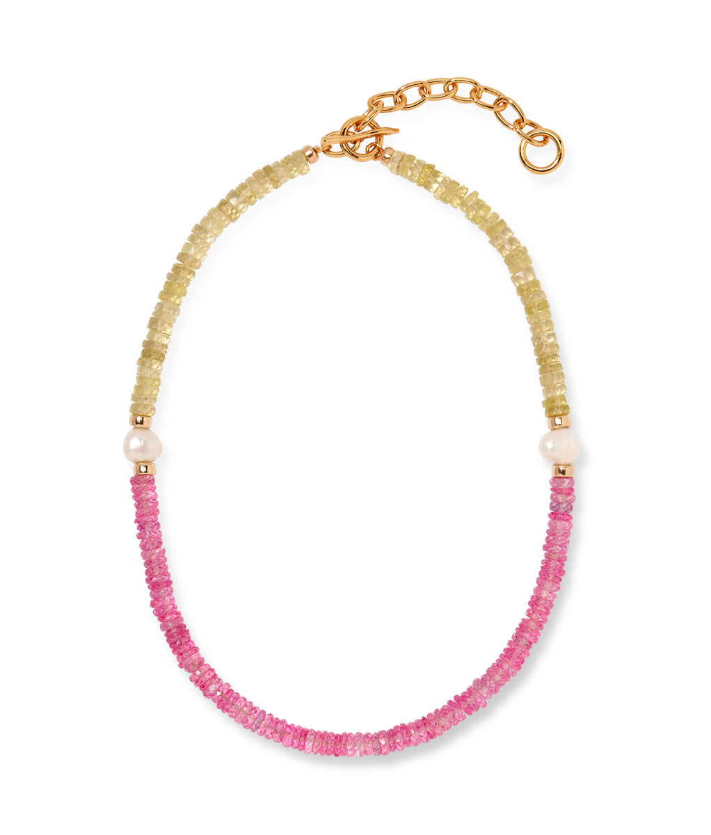 Rock Candy Necklace in Pink Lemonade | Lizzie Fortunato