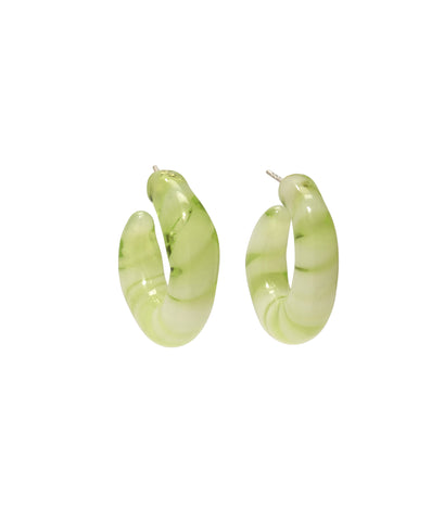 Cascais Hoops in Lime