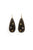 Ceremony Earrings in Onyx. Gold-fill wire earrings with large black acrylic drops inlaid with faceted semiprecious ston...