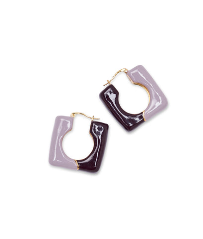 Trapeze Hoops in Berry