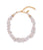 Petal Pearl Collar. Small pearl cluster necklace with gold-plated end caps and closure.