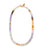 Selena Necklace variation image with multicolored quartz ombre.