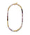 Selena Necklace. Multicolored quartz ombre beads with gold-plated silver toggle closure.