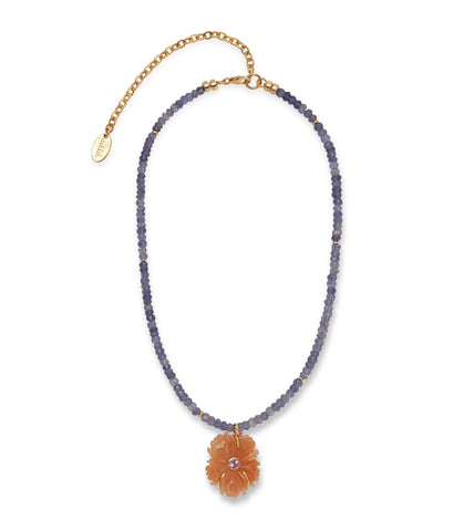 New Bloom Necklace in Peach