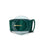 Louise Belt in Emerald. Wide suede belt in jewel-toned green with oversized round resin buckle.  