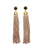 Magdalena Earrings. With black onyx stone round tops and long tan cotton twisted tassels.
