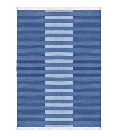 Blue Taos Stripe Rug