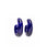 Cascais Hoops in Deep Blue. Cobalt blue hoop earrings in artisan-crafted glass.
