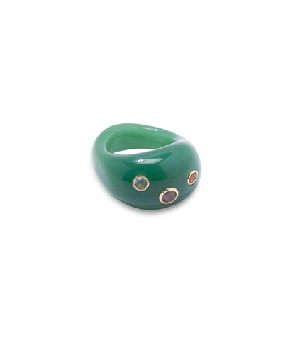 Monument Ring in Jade